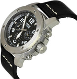 Fossil Modern Machine Chronograph Black Dial Black Leather Strap Watch for Men - FS4928 Authentic Buy Shop Now
