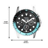 Fossil FB-01 Chronograph Black Dial Silver Steel Strap Watch for Men - FS5827 Authentic Buy Shop Now