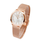 Calvin Klein Minimal White Dial Rose Gold Mesh Bracelet Watch for Women - K3M22626 Authentic Buy Shop Now