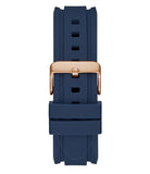 Guess Commander Blue Dial Blue Rubber Strap Watch for Men - GW0211G4 Authentic Buy Shop Now