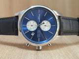 Hugo Boss Jet Blue Dial Black Leather Strap Watch for Men - 1513283 Authentic Buy Shop Now