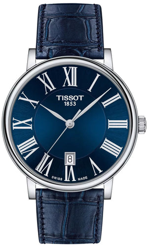 Tissot Carson Premium Blue Dial Blue Leather Strap Watch For Men - T122.410.16.043.00 Authentic Buy Shop Now