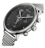 Calvin Klein High Noon Chronograph Black Dial Silver Mesh Bracelet Watch for Men - K8M27121 Authentic Buy Shop Now