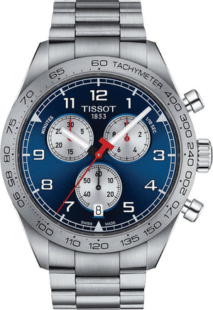 Tissot PRS 516 Chronograph Blue Dial Blue Steel Strap Watch for Men - T131.617.11.042.00 Authentic Buy Shop Now
