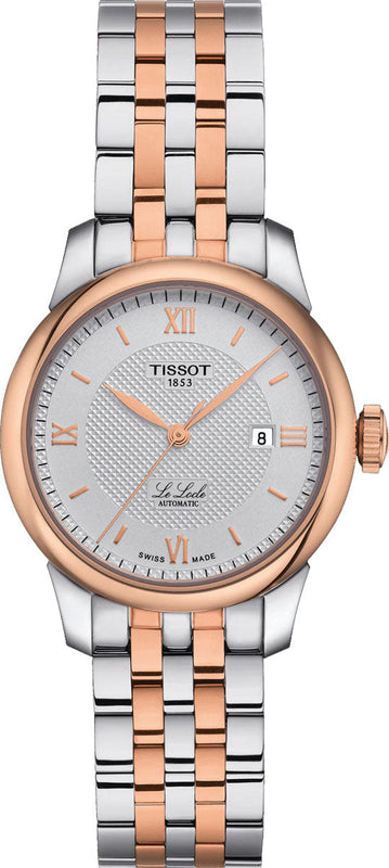 Tissot T Classic Le Locle Automatic Silver Dial Two Tone Steel Strap Watch For Women - T006.207.22.038.00 Authentic Buy Shop Now