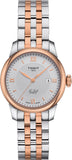 Tissot T Classic Le Locle Automatic Silver Dial Two Tone Steel Strap Watch For Women - T006.207.22.038.00 Authentic Buy Shop Now