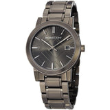 Burberry The City Grey Dial Gunmetal Steel Strap Watch for Men - BU9007 Authentic Buy Shop Now