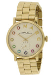Marc Jacobs Baker White Dial Gold Steel Strap Watch for Women - MBM3440 Authentic Buy Shop Now