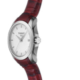 Tissot Couturier White Dial Red Leather Watch For Women - T035.210.16.011.01 Authentic Buy Shop Now