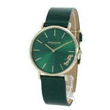 Coach Green Dial Green Leather Strap Watch for Women - 14503383 Authentic Buy Shop Now