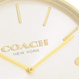 Coach Charles Silver Dial Gold Steel Strap Watch for Men - 14602430 Authentic Buy Shop Now