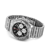 Breitling Chronomat B01 42mm Black Dial Silver Steel Strap Watch for Men - AB0134101B1A1 Authentic Buy Shop Now