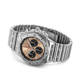 Breitling Chronomat B01 42 Brown Dial Silver Steel Strap Watch for Men - AB0134101K1A1 Authentic Buy Shop Now