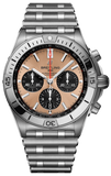 Breitling Chronomat B01 42 Brown Dial Silver Steel Strap Watch for Men - AB0134101K1A1 Authentic Buy Shop Now