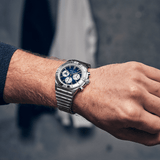 Breitling Chronomat B01 42 Six Nations Scotland Blue Dial Silver Steel Strap Watch for Men - AB0134A51C1A1 Authentic Buy Shop Now