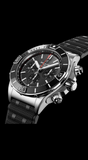 Breitling Super Chronomat B01 44 Black Dial Black Rubber Strap Watch for Men - AB0136251B2S1 Authentic Buy Shop Now