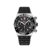 Breitling Super Chronomat B01 44 Black Dial Black Rubber Strap Watch for Men - AB0136251B2S1 Authentic Buy Shop Now