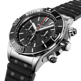 Breitling Super Chronomat B01 44 Black Dial Black Rubber Strap Watch for Men - AB0136251B2S1 Authentic Buy Shop Now