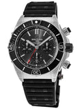 Breitling Super Chronomat B01 44 Black Dial Black Rubber Strap Watch for Men - AB0136251B2S1 Authentic Buy Shop Now