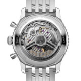 Breitling Navitimer B01 Chronograph 43 Black Dial Silver Steel Strap Watch for Men - AB0138211B1A1 Authentic Buy Shop Now