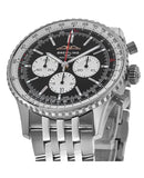 Breitling Navitimer B01 Chronograph 43 Black Dial Silver Steel Strap Watch for Men - AB0138211B1A1 Authentic Buy Shop Now