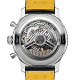 Breitling Navitimer B01 Chronograph 43 Silver Dial Black Leather Strap Watch for Men - AB0138241G1P1 Authentic Buy Shop Now