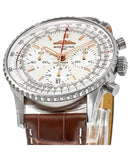 Breitling Navitimer B01 Chronograph 41 White Dial Brown Leather Strap Watch for Men - AB0139211G1P1 Authentic Buy Shop Now