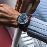 Breitling Navitimer B01 Chronograph 41 Blue Dial Black Leather Strap Watch for Men - AB0139241C1P1 Authentic Buy Shop Now