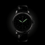 Breitling Premier B01 Chronograph 42 Black Dial Black Leather Strap Watch for Men - AB0145221B1P1 Authentic Buy Shop Now