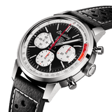 Breitling Top Time B01 Deus Black Dial Black Leather Strap Watch for Men - AB01765A1B1X1 Authentic Buy Shop Now