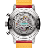 Breitling Top Time B01 Ford Thunderbird White Dial Red Leather Strap Watch for Men - AB01766A1A1X1 Authentic Buy Shop Now
