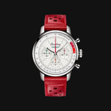 Breitling Top Time B01 Ford Thunderbird White Dial Red Leather Strap Watch for Men - AB01766A1A1X1 Authentic Buy Shop Now
