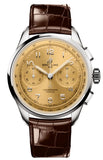 Breitling Premier B09 Chronograph 40 Beige Dial Brown Leather Strap Watch for Men - AB0930F51H1P1 Authentic Buy Shop Now
