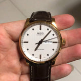 Mido Multifort Automatic Silver Dial Brown Leather Strap Watch For Men - M005.430.36.031.80 Authentic Buy Shop Now