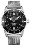 Breitling Superocean Heritage B20 Automatic 42 Black Dial Silver Mesh Bracelet Watch for Men - AB2010121B1A1 Authentic Buy Shop Now