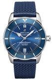 Breitling Superocean Heritage B20 Automatic 42 Blue Dial Blue Mesh Bracelet Watch for Men - AB2010161C1S1 Authentic Buy Shop Now