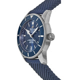 Breitling Superocean Heritage B20 Automatic 42 Blue Dial Blue Mesh Bracelet Watch for Men - AB2010161C1S1 Authentic Buy Shop Now