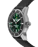 Breitling Superocean Heritage B20 Automatic 46 Green Dial Black Mesh Bracelet Watch for Men - AB2020121L1S1 Authentic Buy Shop Now