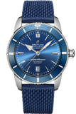 Breitling Superocean Heritage B20 Automatic 46 Blue Dial Blue Mesh Bracelet Watch for Men - AB2020161C1S1 Authentic Buy Shop Now
