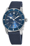 Breitling Superocean Heritage B20 Automatic 46 Blue Dial Blue Mesh Bracelet Watch for Men - AB2020161C1S1 Authentic Buy Shop Now