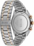 Hugo Boss Champion Chronograph Black Dial Two Tone Steel Strap Watch for Men - 1513819 Authentic Buy Shop Now