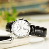 Tissot Carson Premium Lady Born to Be Brace Special Edition Silver Dial Black Leather Strap Watch for Women - T122.207.16.036.00 Authentic Buy Shop Now