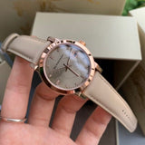 Burberry The City Diamonds Beige Dial Beige Leather Strap Watch for Women - BU9131 Authentic Buy Shop Now