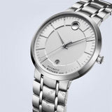 Movado 1881 Automatic Silver Dial Silver Steel Strap Watch for Men - 606915 Authentic Buy Shop Now