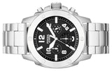 Fossil Modern Machine Black Dial Silver Steel Strap Watch for Men - FS4926 Authentic Buy Shop Now