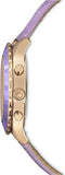 Swarovski Octea Lux Chrono Purple Dial Purple Leather Strap Watch for Women - 5632263 Authentic Buy Shop Now