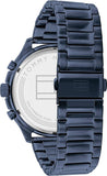 Tommy Hilfiger Asher Chronograph Blue Dial Blue Steel Strap Watch For Men - 1791853 Authentic Buy Shop Now