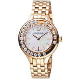 Swarovski Lovely Crystals Mother of Pearl Dial Rose Gold Steel Strap Watch for Women - 5261496 Authentic Buy Shop Now