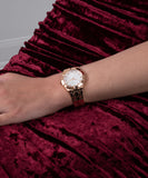 Guess Crystalline Diamonds Silver Dial Rose Gold Steel Strap Watch for Women - GW0114L3 Authentic Buy Shop Now