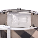 Burberry Nova Check Silver Dial Two Tone Leather Strap Watch For Women - BU9404 Authentic Buy Shop Now